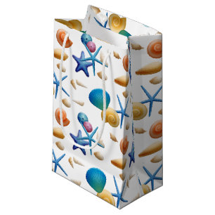 Colorful Seashells Beach Small Gift Bag