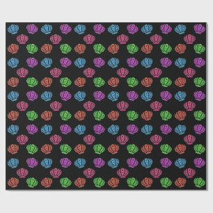 Colorful Seashells Pattern Wrapping Paper