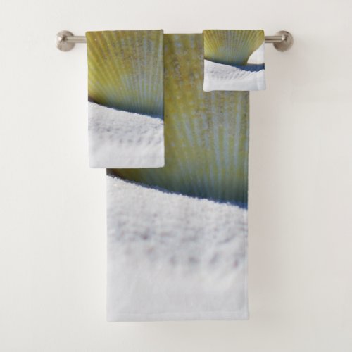 Colorful Seashells Summer Photography Bath Towel Set