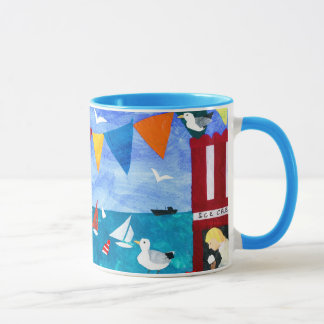 Colorful 'Seaside' Coffee Mug