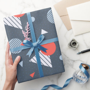 Colorful Seasonal Cheerful Artisan Wedding Wrapping Paper