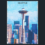 Colorful Seattle Washington Cityscape Magnet<br><div class="desc">This is a stunning Seattle Washington Magnet that features the skyline of the american city on the westcoasrt with its important buildings and landmarks like the famous tower. Amazing product for every resident and tourist of the city. Make your own and purchase now.</div>