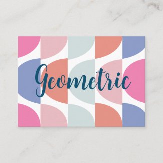 Colorful Semi Circle Abstract Geometric Pattern