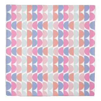 Colorful Semi Circle Abstract Geometric Pattern 