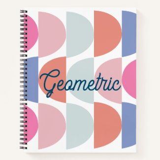 Colorful Semi Circle Abstract Geometric Pattern 