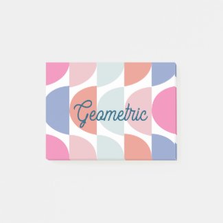 Colorful Semi Circle Abstract Geometric Pattern 