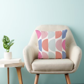 Colorful Semi Circle Abstract Geometric Pattern