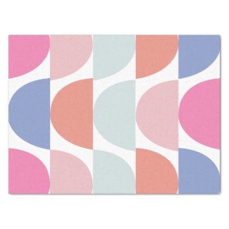 Colorful Semi Circle Abstract Geometric Pattern