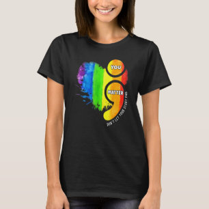 Colorful Semicolon Mental Health Matters Awareness T-Shirt