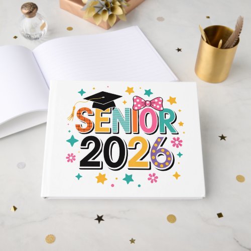 Colorful Senior Year Celebration Design Guest Book