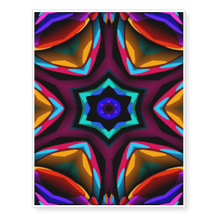 Colorful Sensation Art Lover Gifts Temporary Tattoos