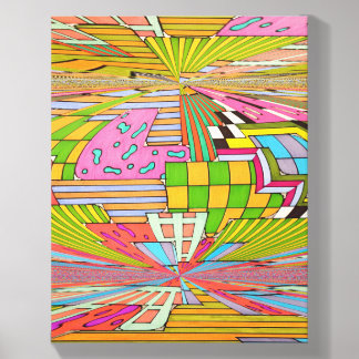 Colorful Sense of Movement Canvas Photo Tile