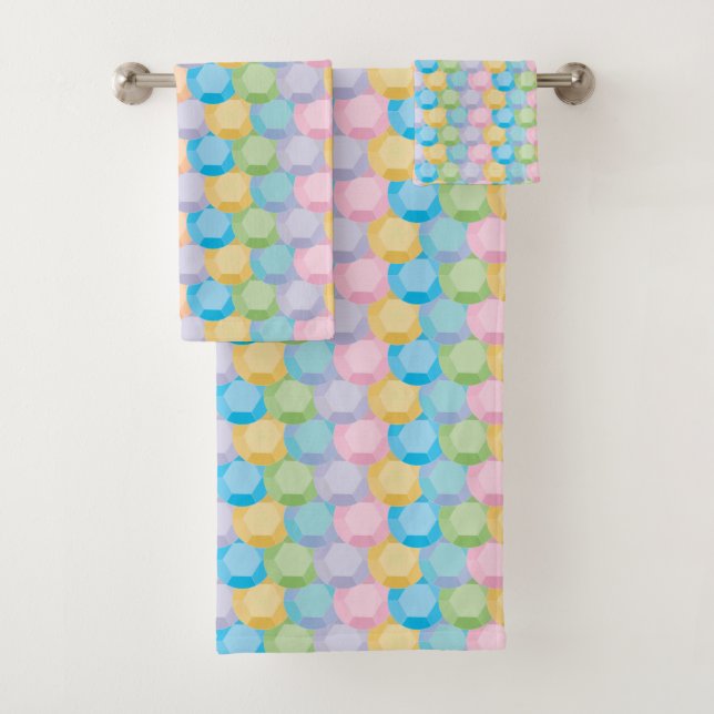 Colorful Sequins Bath Towel Set (Insitu)