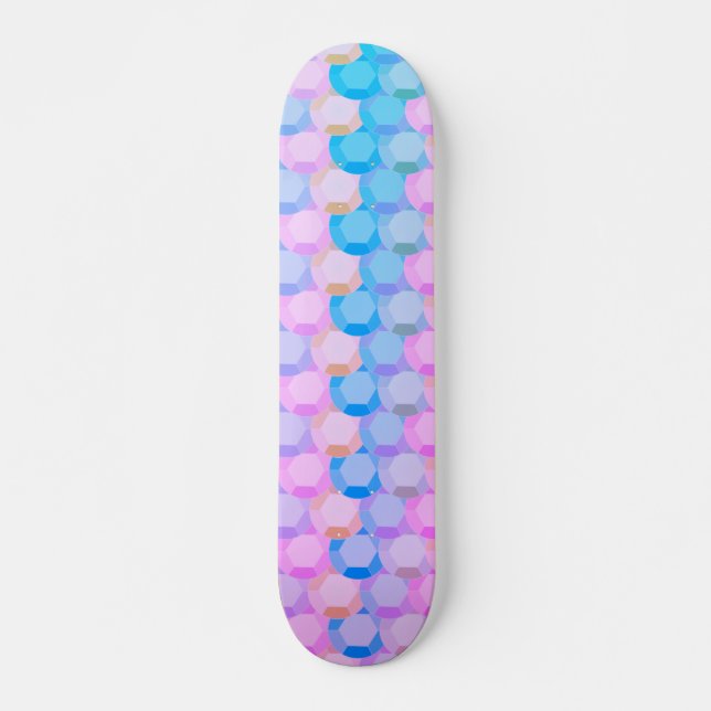 Colorful Sequins Skateboard (Front)