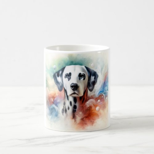 Colorful Serenity Dalmatian AREF806 _ Watercolor Coffee Mug
