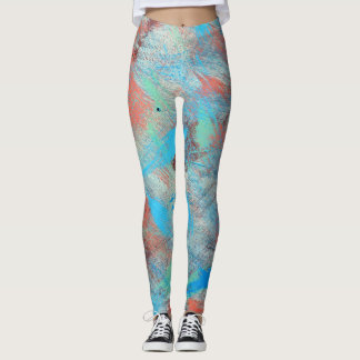 Colorful series: abstract background texture. leggings
