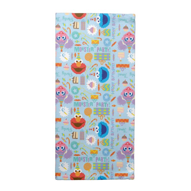 Colorful Sesame Street Characters | Birthday Cloth (Half Fold)