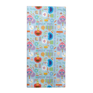 Colorful Sesame Street Characters   Birthday Cloth Napkin