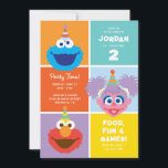 Colorful Sesame Street Characters | Birthday Invitation<br><div class="desc">This vibrant birthday invitation features beloved Sesame Street characters, including Elmo, Cookie Monster, Big Bird, and Oscar the Grouch, in a cheerful and colorful design. Perfect for kids' birthday parties, the playful artwork captures the charm of Sesame Street and sets the tone for a fun and memorable celebration. Customizable with...</div>