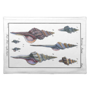 Colorful Seven Seashells Placemat