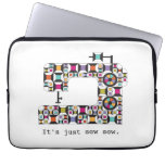 Colorful Sewing Machine Quilt Pattern Laptop Sleeve at Zazzle