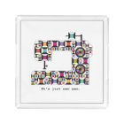 Colorful Sewing Machine Quilt Pattern Tray