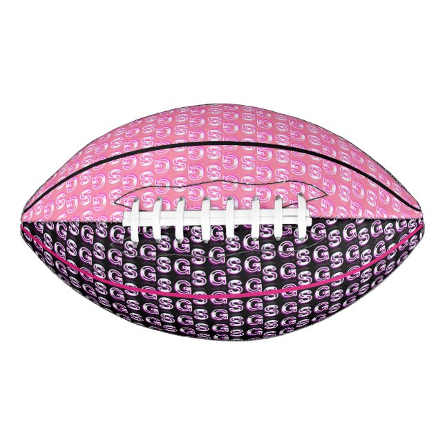 Colorful SG Girls Pink Pattern Kid's Football (Front)