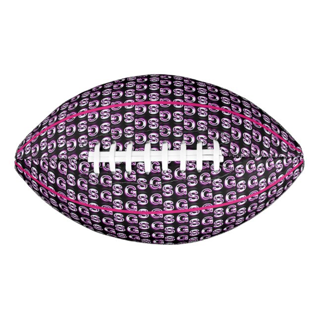 Colorful SG Girls Pink Pattern Kid's Football (Front)