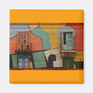 Colorful Shacks Buenes Aires Argentina Magnet