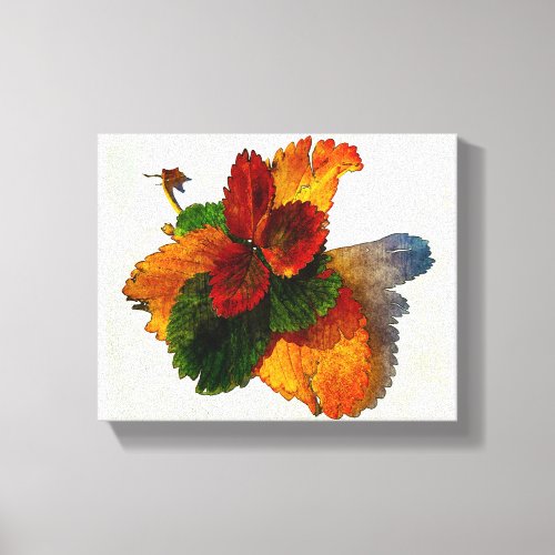 Colorful shades of autumn leaves  canvas print