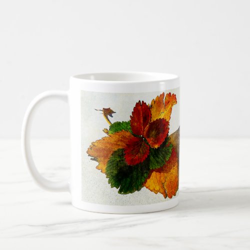 Colorful shades of autumn leaves  coffee mug