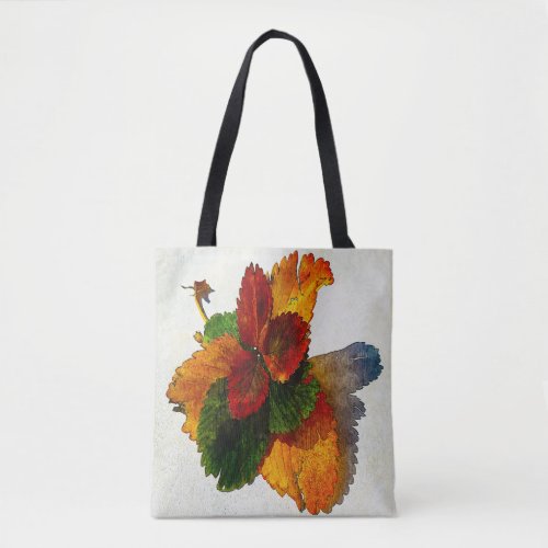 Colorful shades of autumn leaves  tote bag