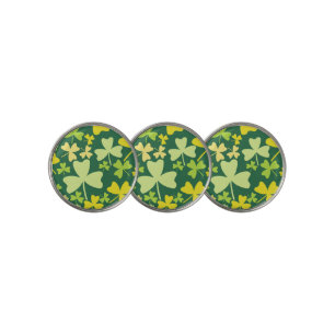 Colorful Shamrocks Golf Ball Marker