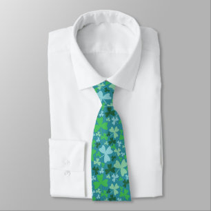 Colorful Shamrocks Neck Tie
