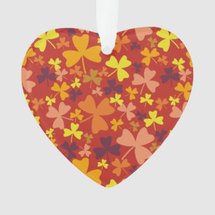 Colorful Shamrocks Ornament