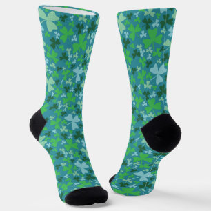 Colorful Shamrocks Socks