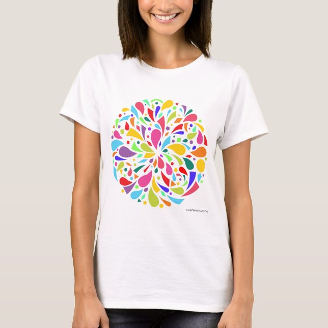Colorful Shape Burst T-Shirt (Front)