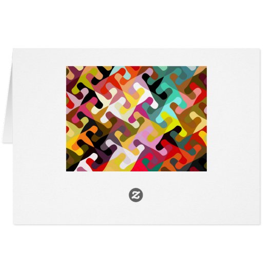 Colorful shapes abstract design (Back Horizontal)