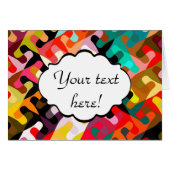 Colorful shapes abstract design (Front Horizontal)