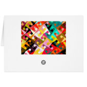 Colorful shapes abstract design cards (Back Horizontal)