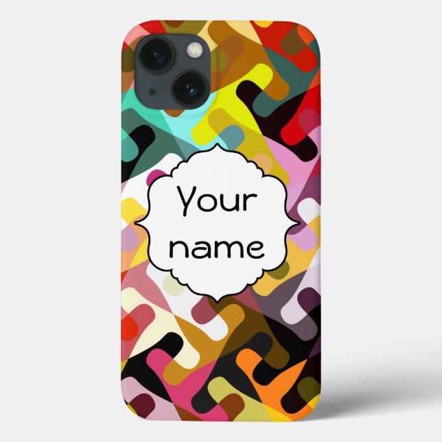 Colorful shapes abstract design Case-Mate iPhone case (Back)