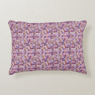Colorful shapes accent pillow