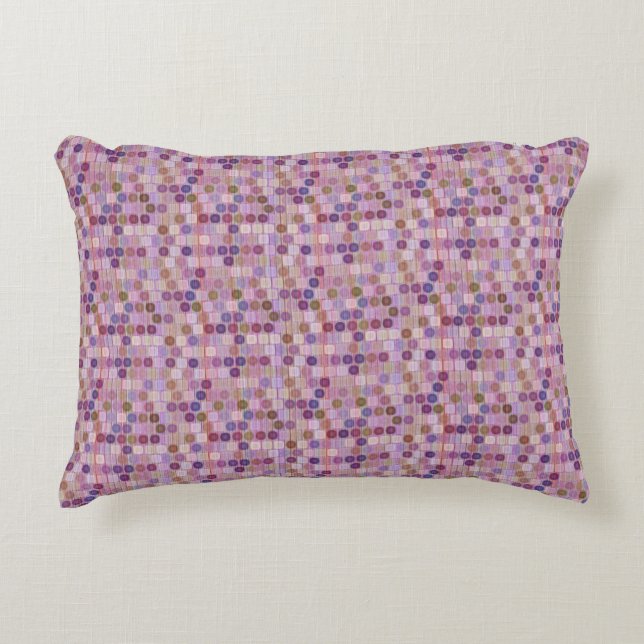 Colorful shapes accent pillow (Front)