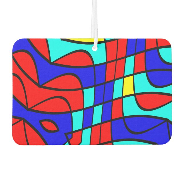 Colorful shapes air freshener (Front)