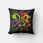 Colorful Shapes, Fruit of the Spirit Throw Pillow
