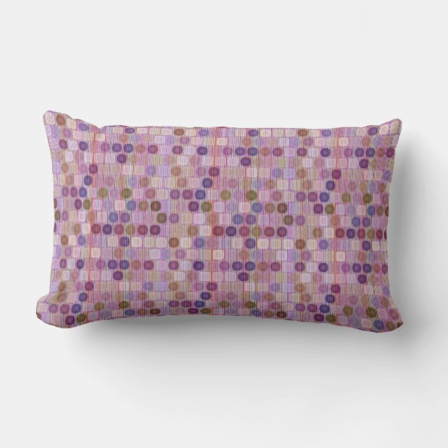 Colorful shapes lumbar pillow (Front)