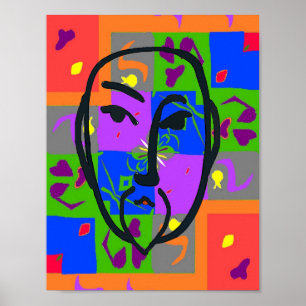 Colorful Shapes Matisse Style Poster