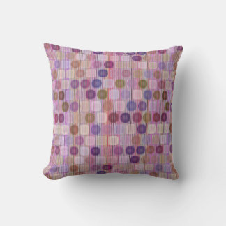 Colorful shapes throw pillow