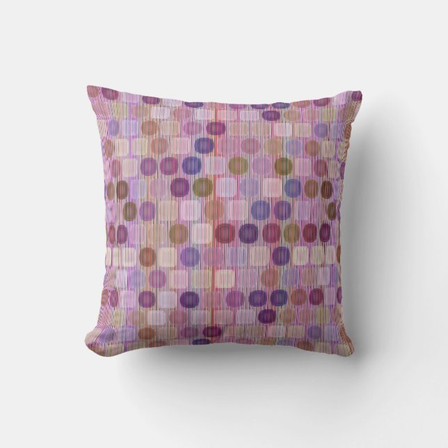 Colorful shapes throw pillow (Front)