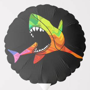 Colorful Shark Balloon